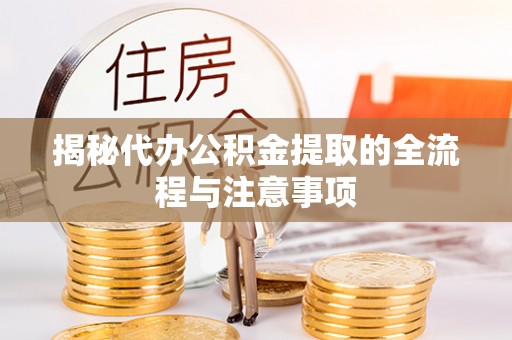 资中揭秘代办公积金提取的全流程与注意事项